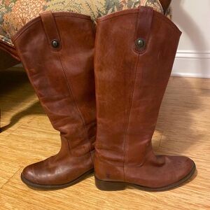 Frye Chestnut Leather Boots